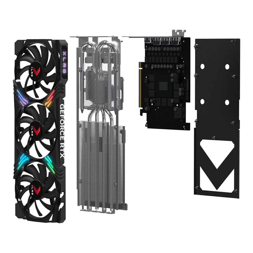 GeForce RTX 4070 SUPER XLR8 Gaming Verto Epic-X RGB OC 12GB GDDR6X 192-bit DLSS 3.0 "VCG4070S12TFXXPB1-O" — miniatură