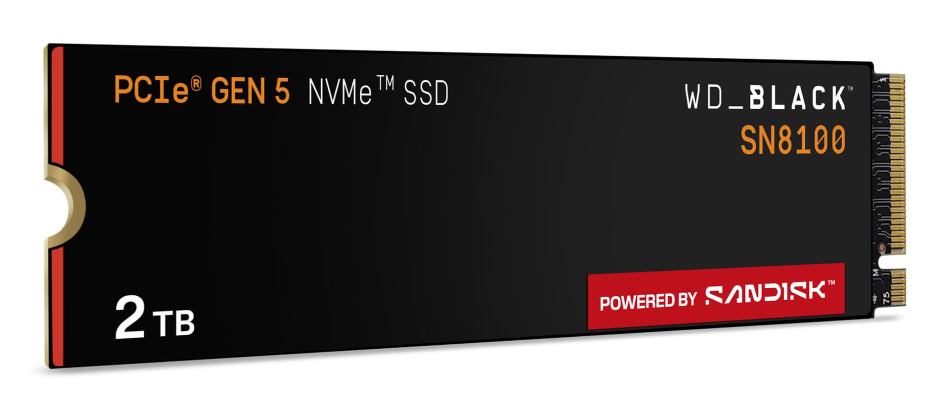 SSD PCIE G5 M.2 2TB/BLACK SN8100 WDS200T1X0M WDC "WDS200T1X0M" — miniatură