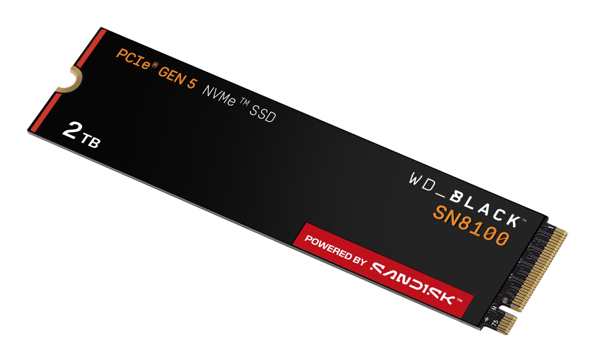 SSD PCIE G5 M.2 2TB/BLACK SN8100 WDS200T1X0M WDC "WDS200T1X0M" — miniatură