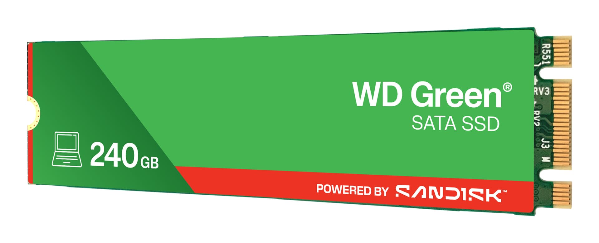 WD Green SATA 240GB Internal SSD Solid State Drive - SATA 6Gb/s M.2 2280 - WDS240G3G0B "WDS240G3G0B-00BJF0" — miniatură