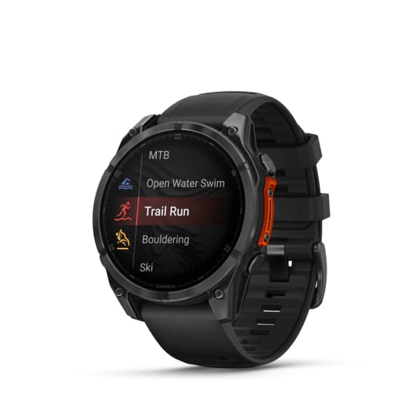Smartwatch fenix 8 47 mm AMOLED Slate grey with Black silicone band "010-02904-00" — miniatură