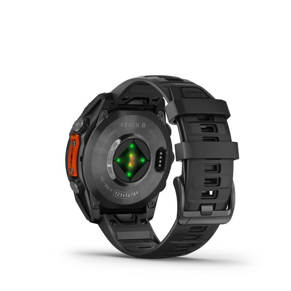 Smartwatch fenix 8 47 mm AMOLED Slate grey with Black silicone band "010-02904-00" — miniatură