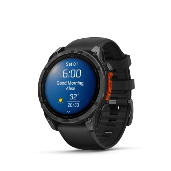 Smartwatch fenix 8 47 mm AMOLED Slate grey with Black silicone band "010-02904-00" — miniatură