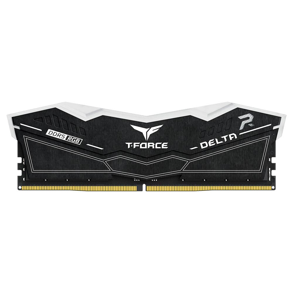 MEMORIE DDR TEAMGROUP T-FORCE DELTA RGB DDR5 Gaming 32GB frecventa 6000 Mhz (kit 2 x 16GB) CL38, radiator, retail, negru "FF3D532G6000HC38ADC01" — miniatură