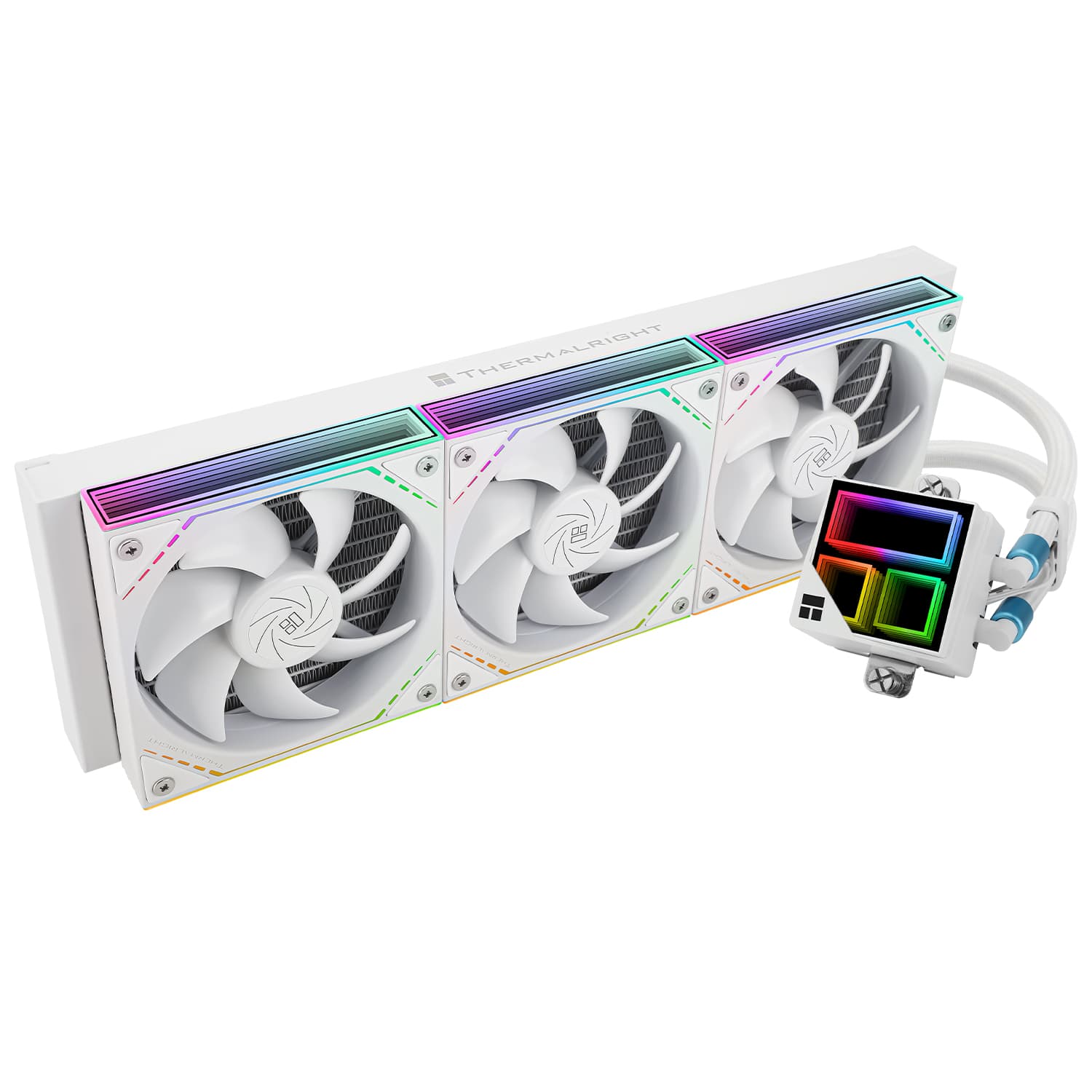 COOLER Thermalright "Frozen Infinity 360", skt. Intel si AMD, racire cu lichid, 3 x 120mm, 2000 RPM, ARGB adresabil, alb "Frozen Infinity 360 White" — miniatură