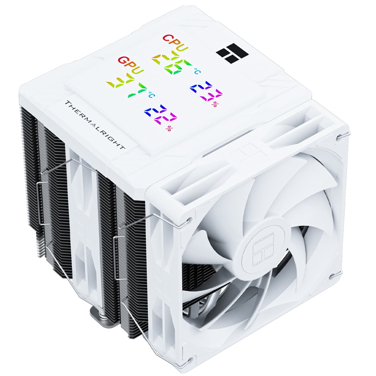 COOLER Thermalright "Peerless Assassin 120 Digital White" skt. Intel si AMD, racire cu aer, vent. 2 x 120mm (TL-C12C-X28 V2), 1850 rpm, 6 heatpipes, inaltime 162mm,"Peerless Assassin 120 Digital White" — miniatură
