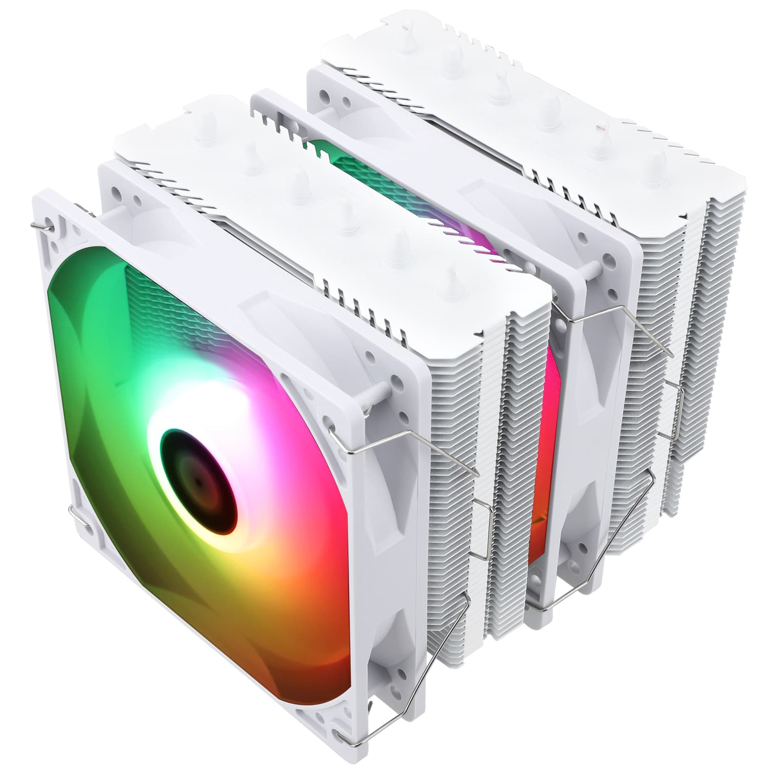 COOLER Thermalright "Peerless Assassin 120 SE White ARGB" skt. Intel si AMD, racire cu aer, vent. 120mm, 1500 rpm, 6 heatpipes, inaltime 155mm, ARGB,"Peerless Assassin 120 SE White ARGB" — miniatură