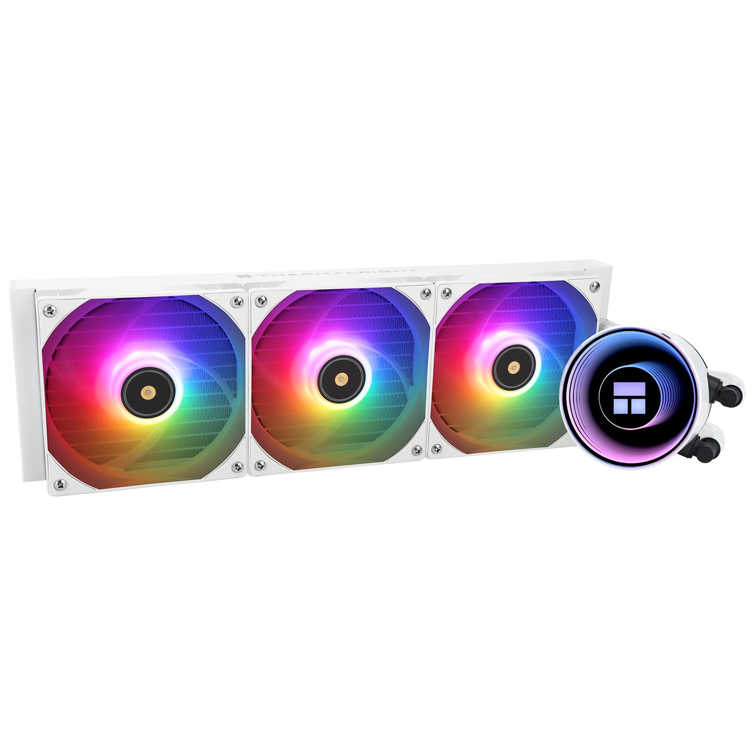 COOLER Thermalright "Frozen Notte 360 Argb V2", skt. Intel si AMD, racire cu lichid, 3 x 120mm, viteza rotatie pompa 5300 RPM, 2000 RPM, ARGB, alb "Frozen Notte 360 White Argb V2" — miniatură