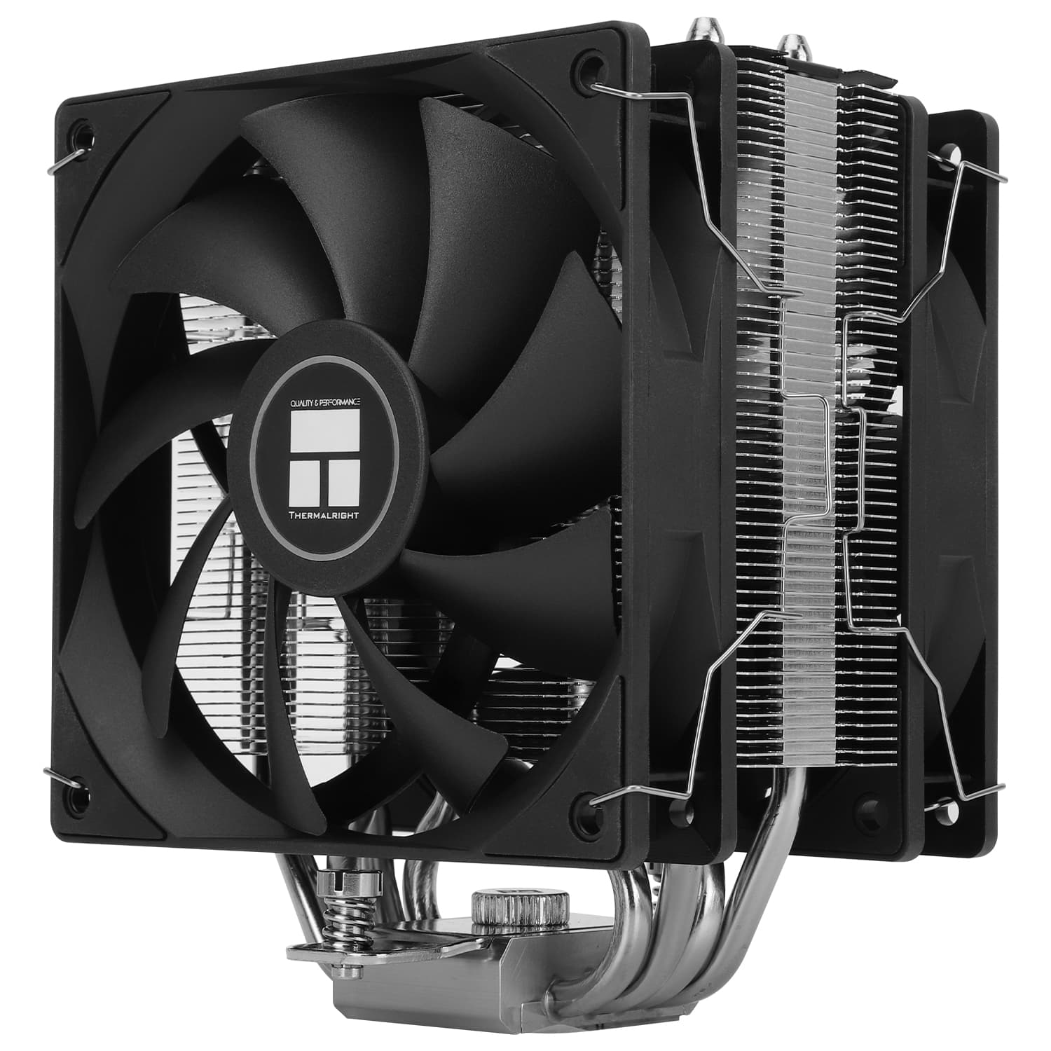 COOLER Thermalright "Assassin X 120 V2 PLUS" skt. Intel si AMD, racire cu aer, vent. 2 x 120mm, 1500 rpm, 4 heatpipes, inaltime 154mm, fara LED,"Assassin X 120 V2 PLUS" — miniatură