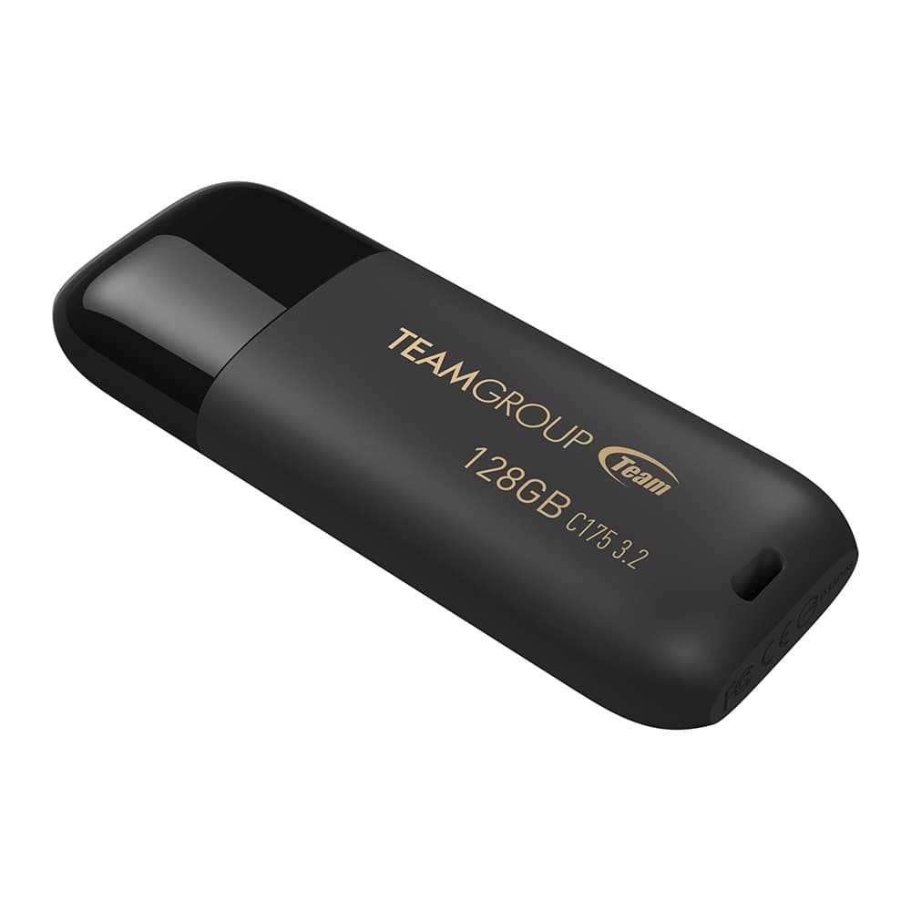 MEMORIE USB 3.2 TEAMGROUP C175, 128 GB, plastic, negru "TC1753128GB01" — miniatură