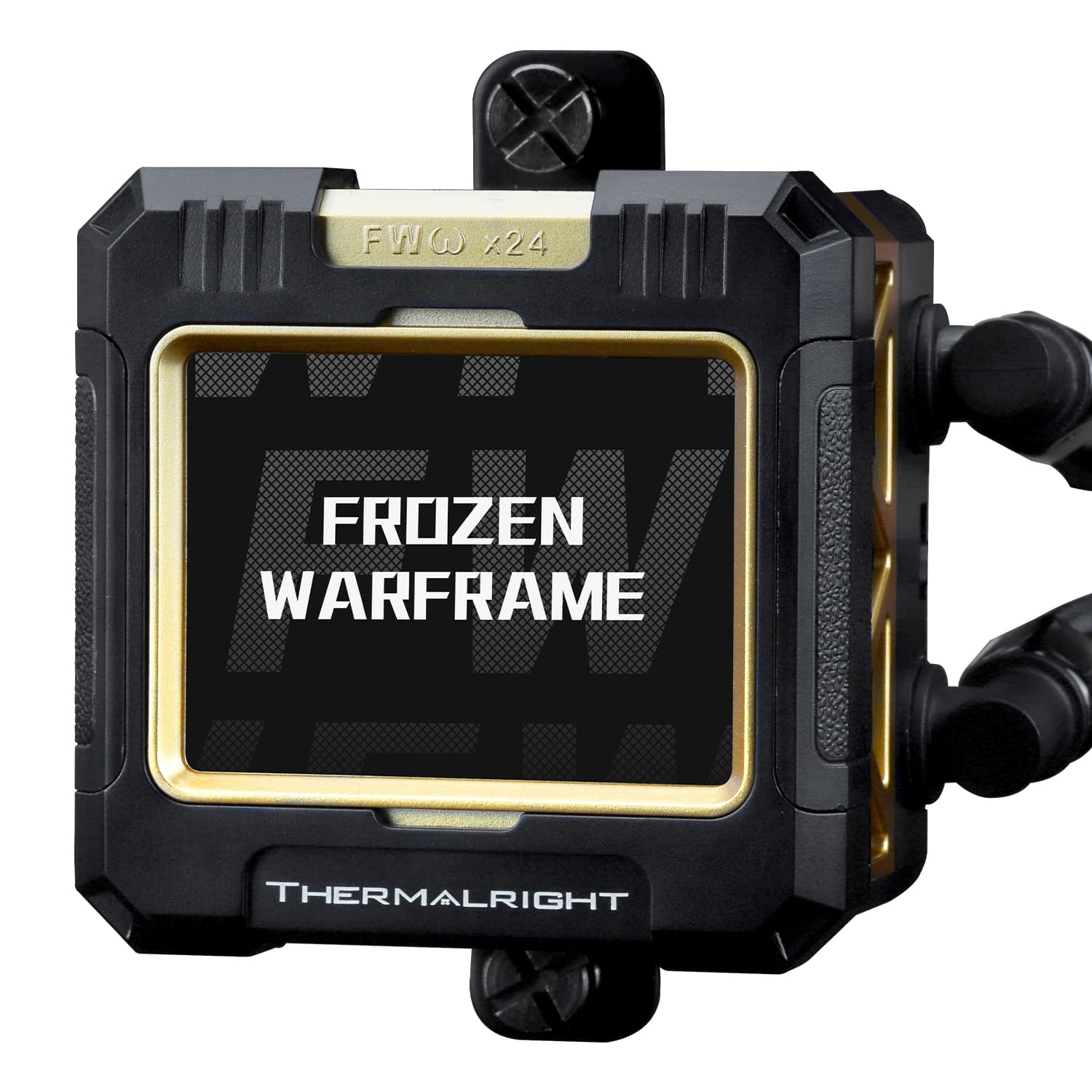 COOLER Thermalright "Frozen Warframe 240 Black Argb", skt. LGA1851, LGA 1700, AM4, AM5, racire cu lichid, 2 x 120mm, 2000 RPM, ARGB adresabil, negru "Frozen Warframe 240 Black Argb" — miniatură