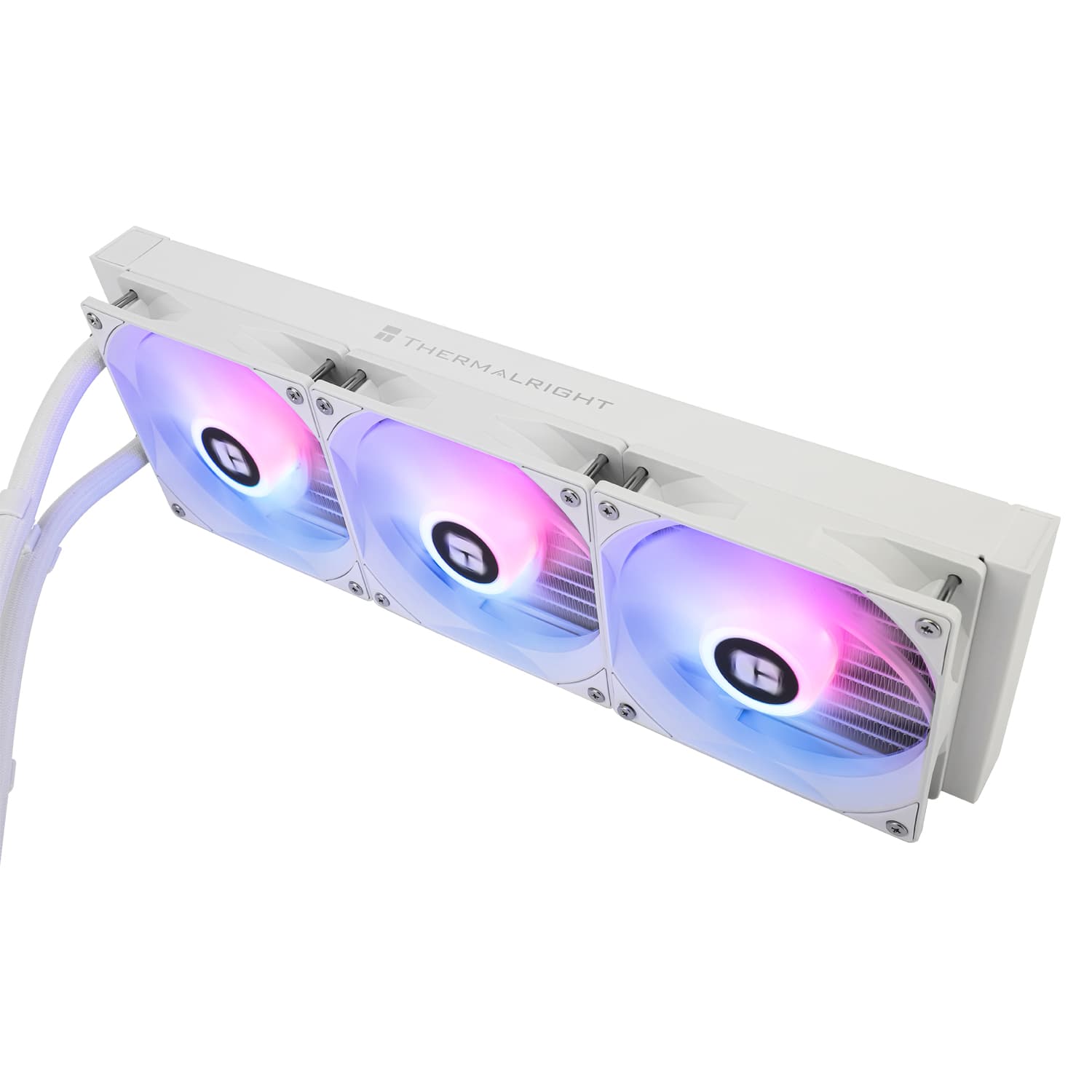 COOLER Thermalright "Aqua Elite 360 White Argb V3", skt. LGA1851, LGA 1700, AM4, AM5, racire cu lichid, 3 x 120mm, 1500 RPM, ARGB adresabil, alb "Aqua Elite 360 White Argb V3" — miniatură