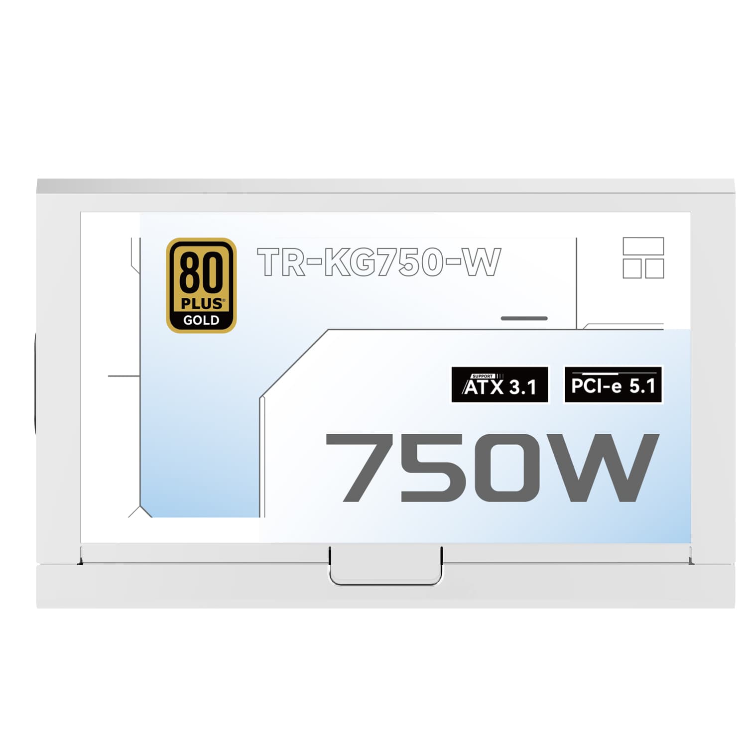 SURSA Thermalright "TR-KG750W", 750W, certificare 80 Plus Gold, modular, LLC, DC to DC, fan 120mm, alb, "TR-KG750W" — miniatură