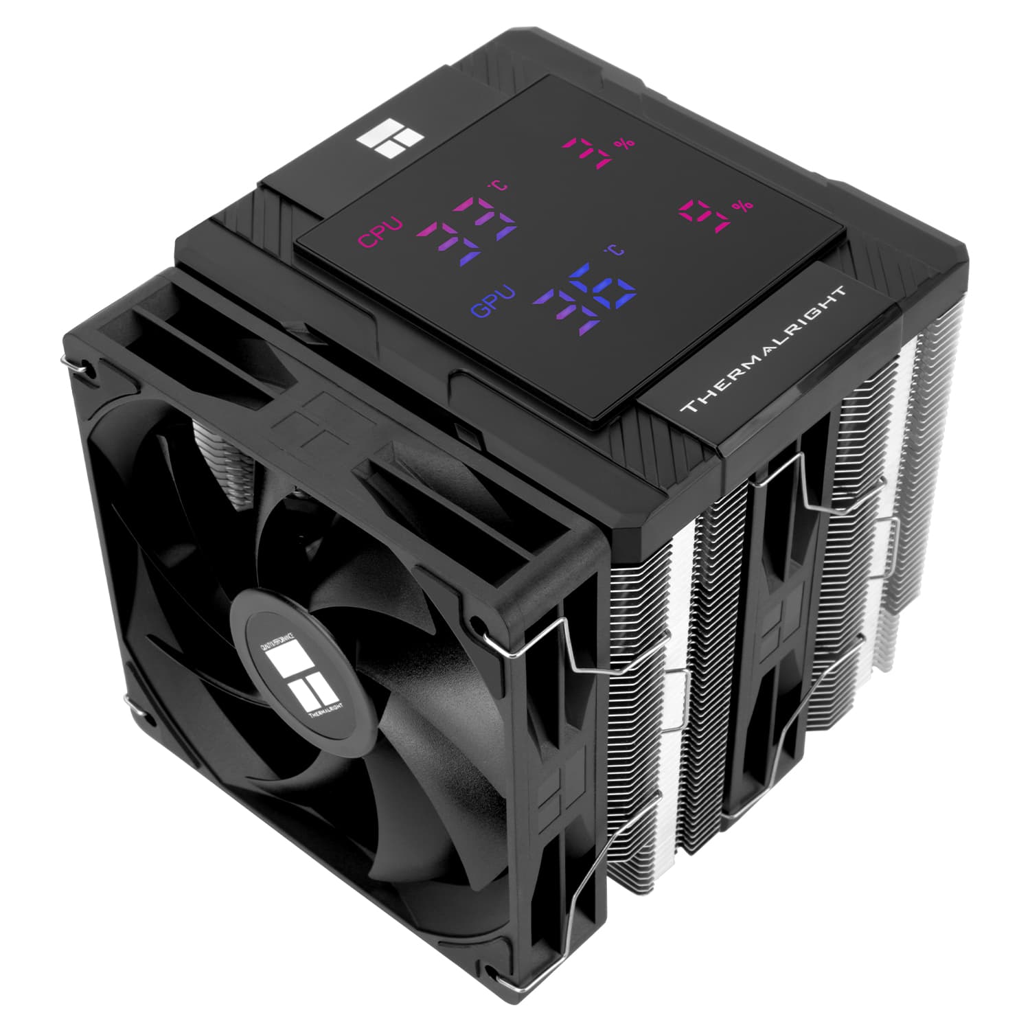 COOLER Thermalright "Peerless Assassin 120 Digital Black" skt. Intel si AMD, racire cu aer, vent. 2 x 120mm (TL-C12C-X28 V2), 1850 rpm, 6 heatpipes, inaltime 162mm,"Peerless Assassin 120 Digital Black" — miniatură