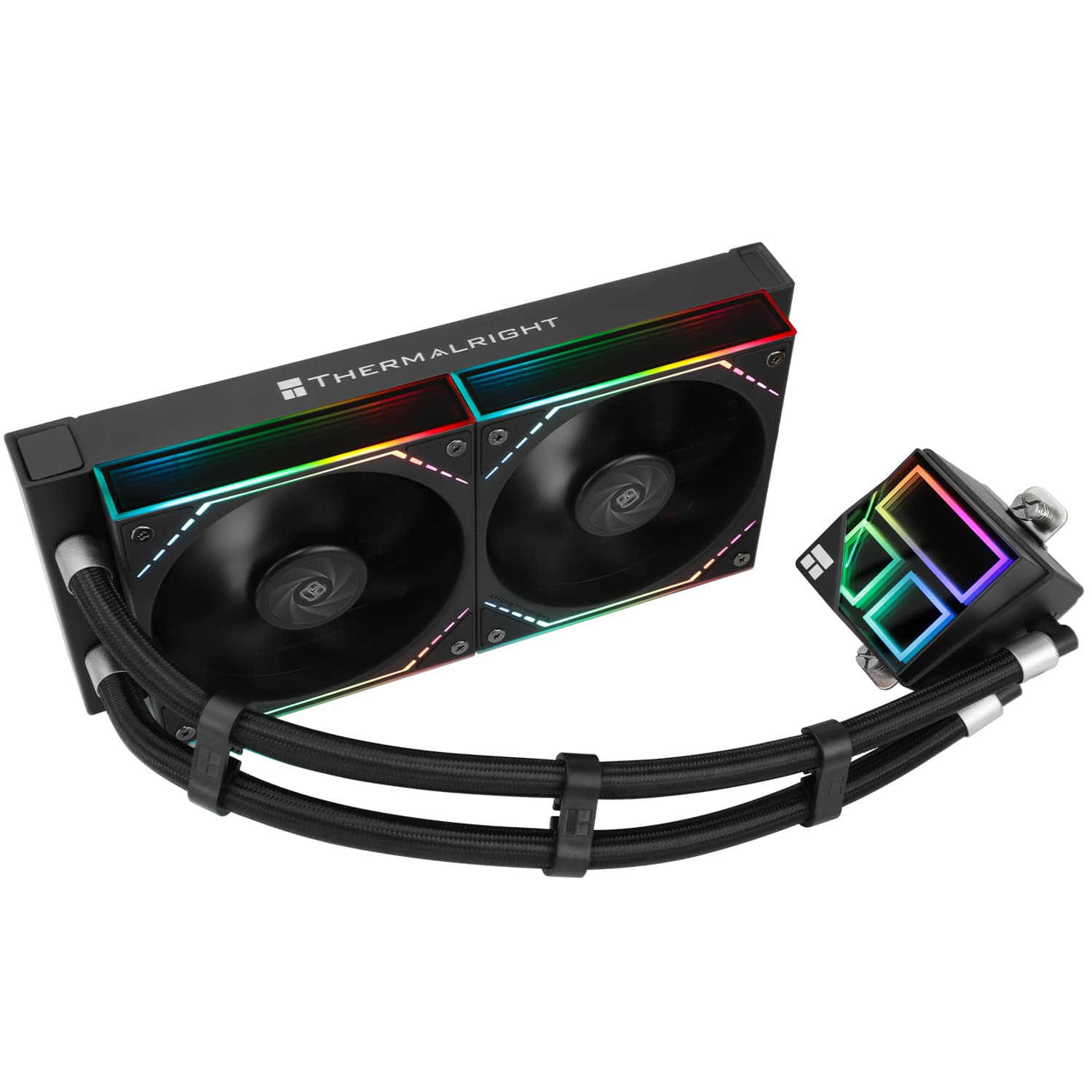 COOLER Thermalright "Frozen Infinity 240", skt. Intel si AMD, racire cu lichid, 2 x 120mm, 2000 RPM, ARGB adresabil, negru "Frozen Infinity 240 Black" — miniatură