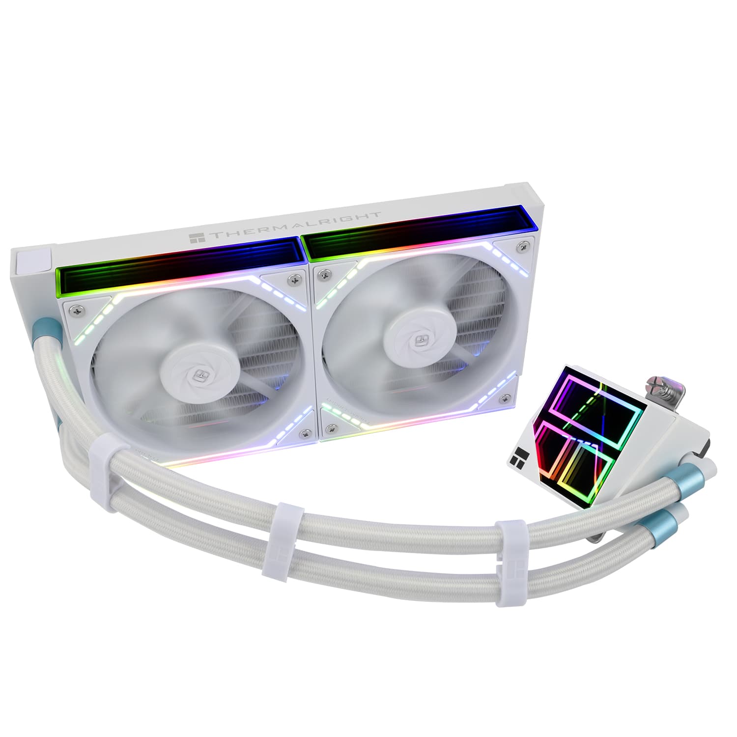 COOLER Thermalright "Frozen Infinity 240", skt. Intel si AMD, racire cu lichid, 2 x 120mm, 2000 RPM, ARGB adresabil, alb "Frozen Infinity 240 White" — miniatură