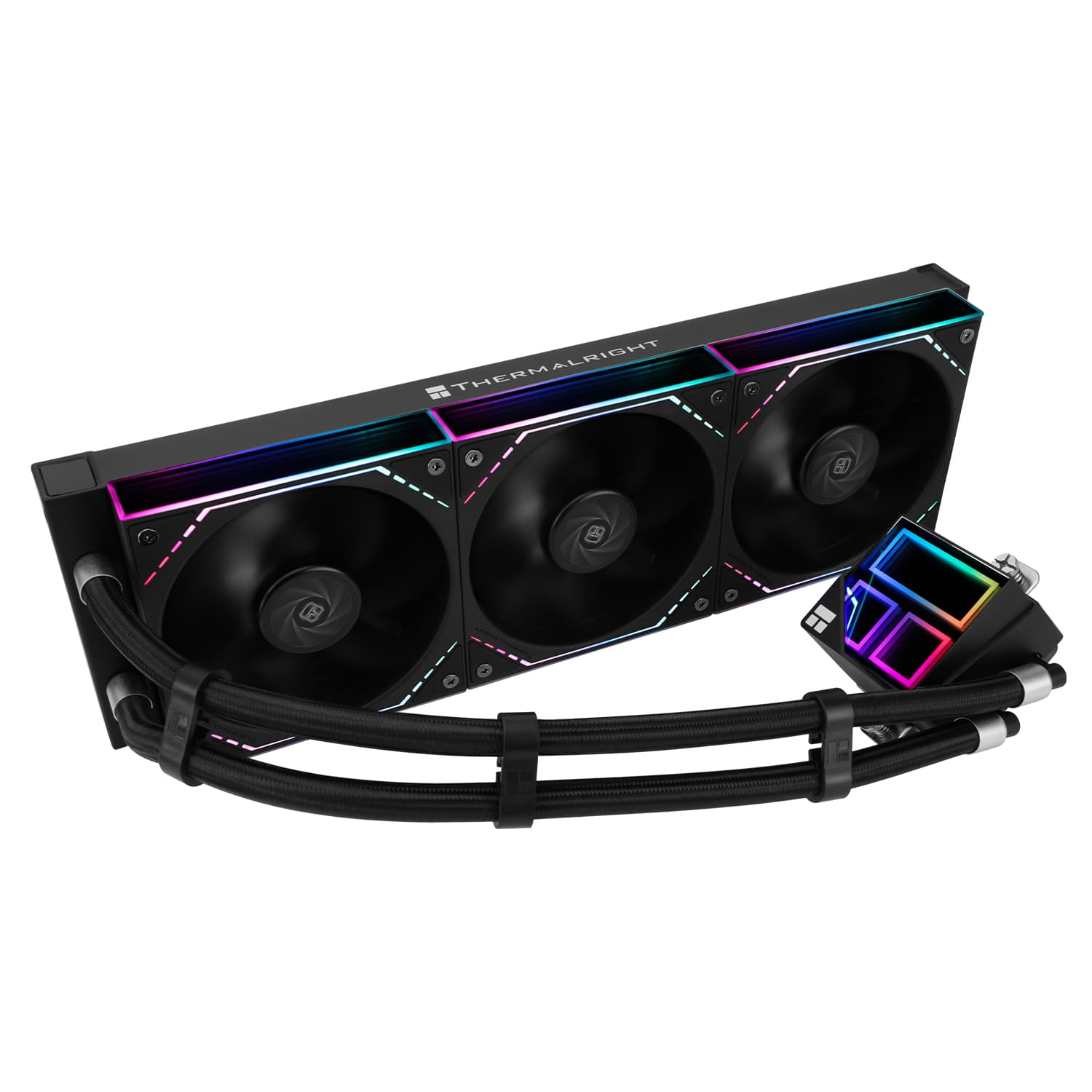 COOLER Thermalright "Frozen Infinity 360", skt. Intel si AMD, racire cu lichid, 3 x 120mm, 2000 RPM, ARGB adresabil, negru "Frozen Infinity 360 Black" — miniatură