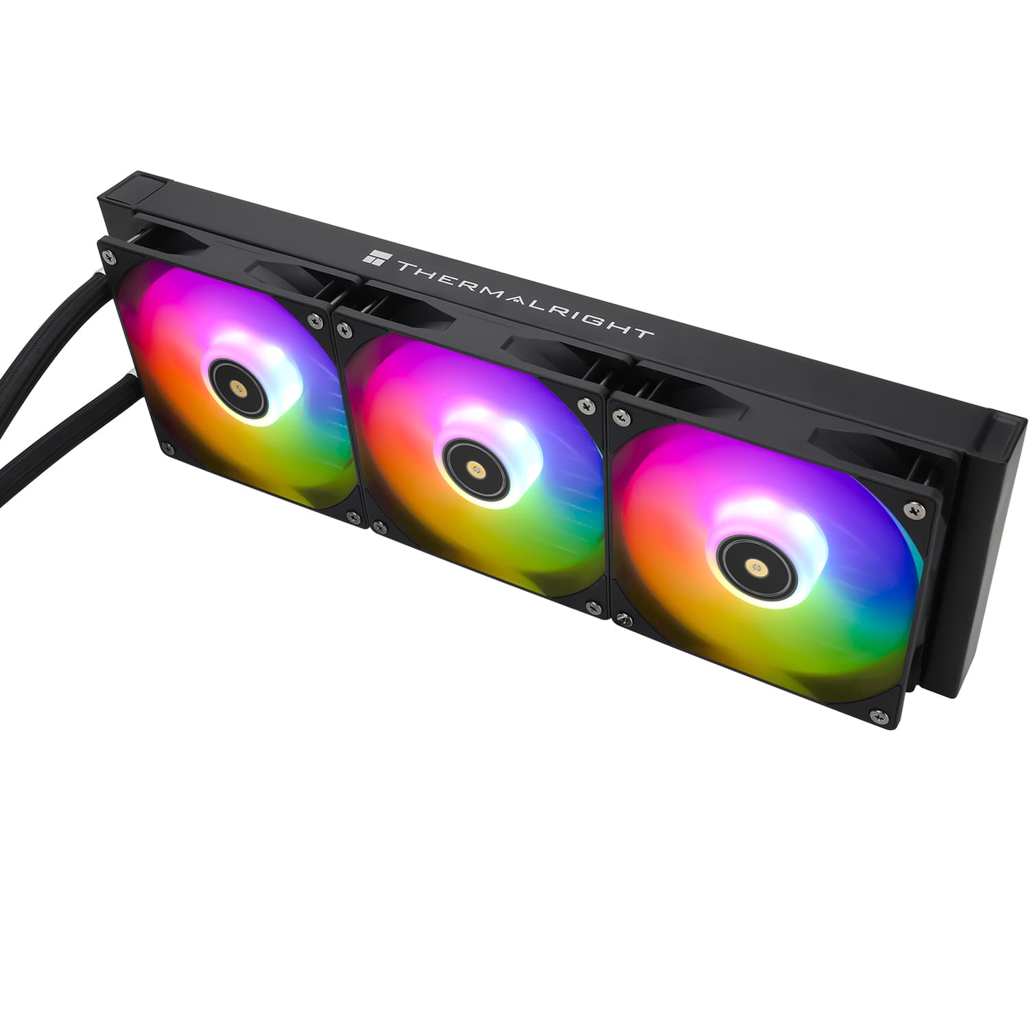 COOLER Thermalright "Frozen Prism 360 Argb", skt. Intel si AMD, racire cu lichid, 3 x 120mm, viteza rotatie pompa 3300 RPM, 1850 RPM, ARGB, negru "Frozen Prism 360 Black Argb" — miniatură