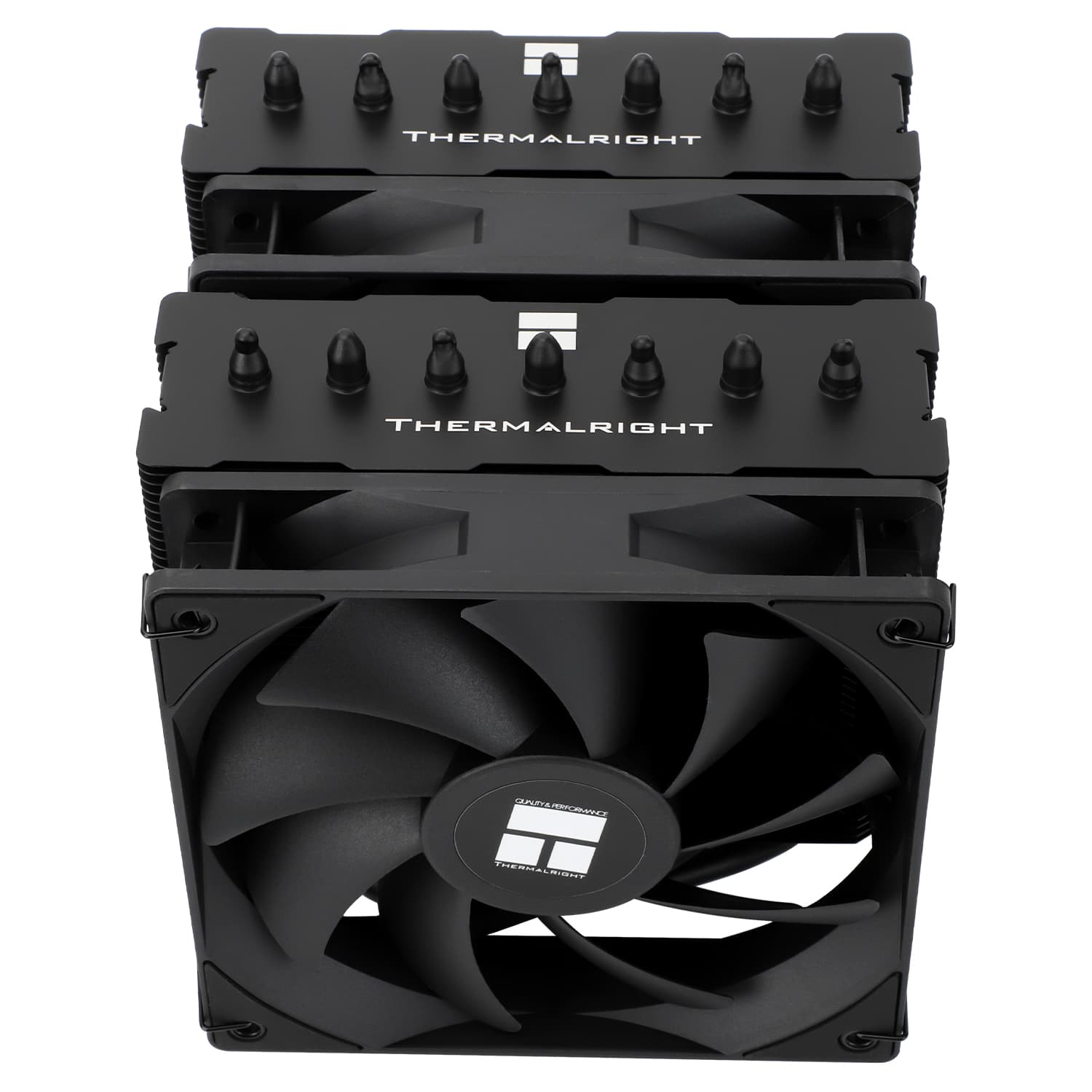 COOLER Thermalright "Phantom Spirit 120 SE Black" skt. Intel si AMD, racire cu aer, vent. 120mm, 1500 rpm, 7 heatpipes, inaltime 154mm,"Phantom Spirit 120 SE Black" — miniatură