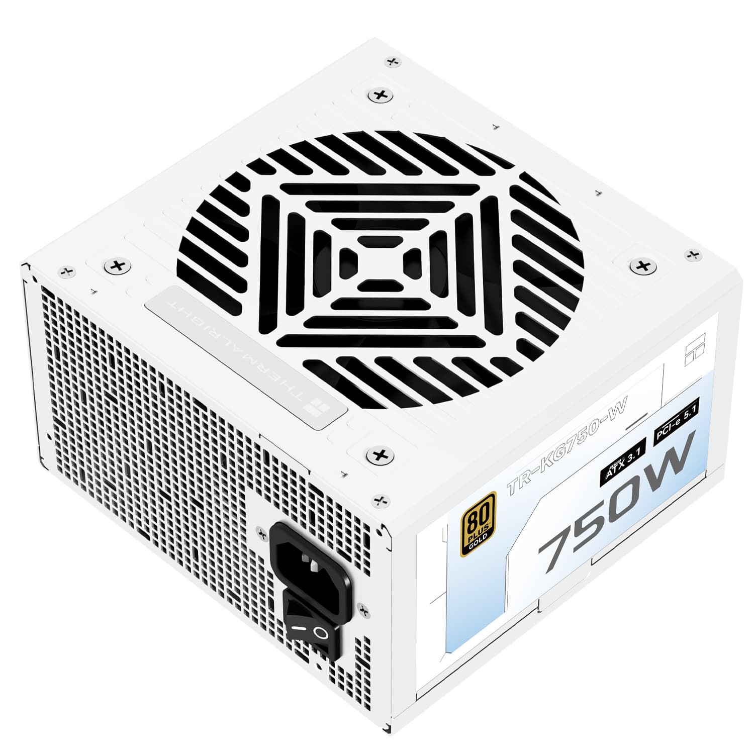 SURSA Thermalright "TR-KG750W", 750W, certificare 80 Plus Gold, modular, LLC, DC to DC, fan 120mm, alb, "TR-KG750W"