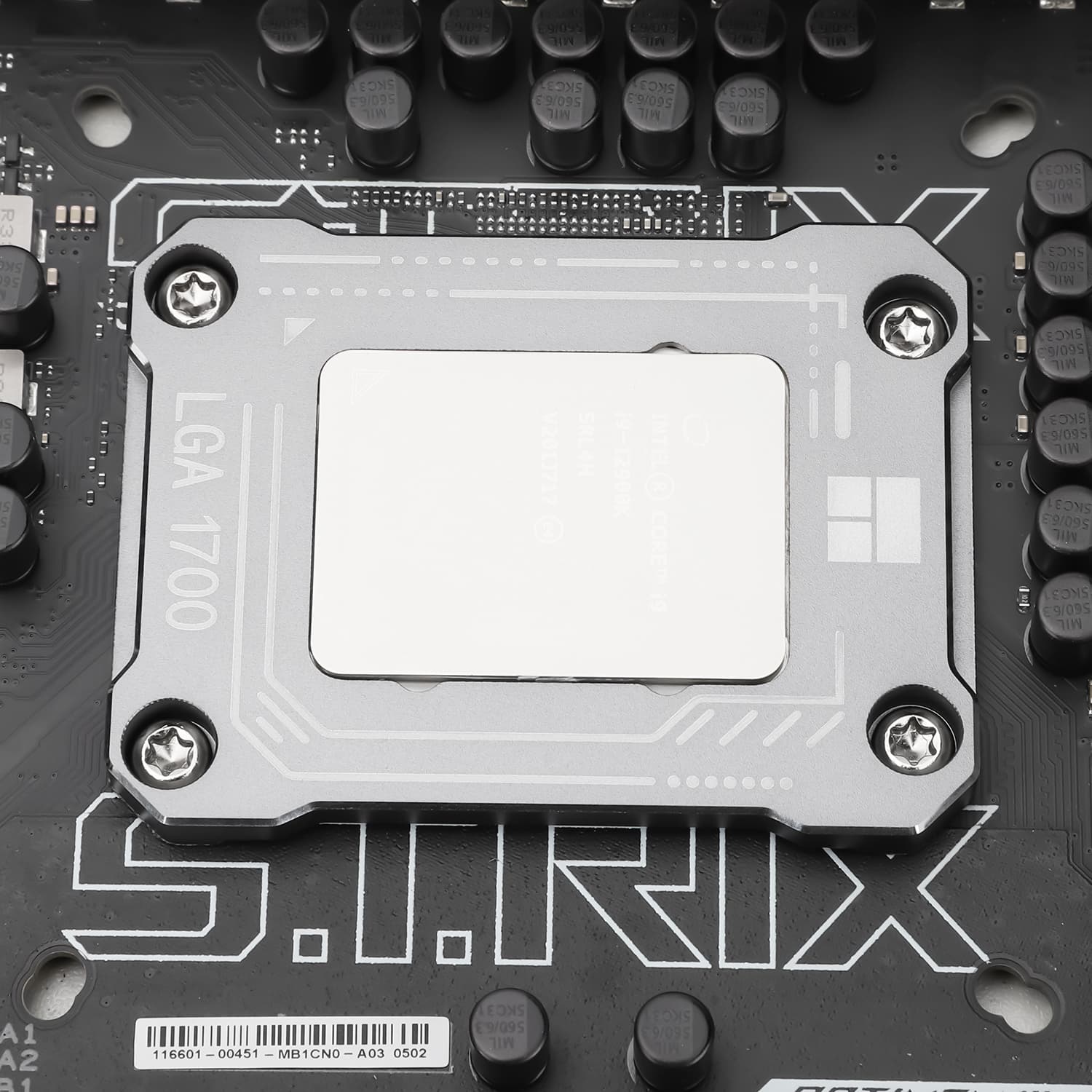 Contact frame Thermalright, compatibil LGA 1700 aliaj aluminiu, 54x70x6mm, gri, "LGA 17XX-BCF-GRAY" — miniatură