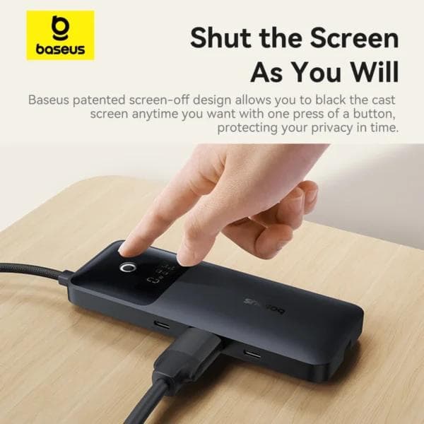 DOCKING Station Baseus Nomos Dual Fast Charging 6-in-1,conectare PC USB-C, 1 x USB 10G, cablu inclus 1 x USB-C (10Gbps si PD20W), 1 x USB 480Mbps, cablu inclus USB-C x 1 PD 100W, HDMIx1/4K/60Hz,gri "B00070902123-00" - 69321726 — miniatură
