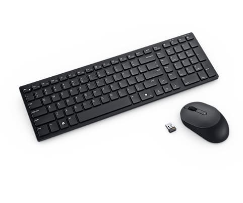 Dell Pro Compact Silent Keyboard and Mouse - KM555 - US International (QWERTY) "580-BBVV-05"