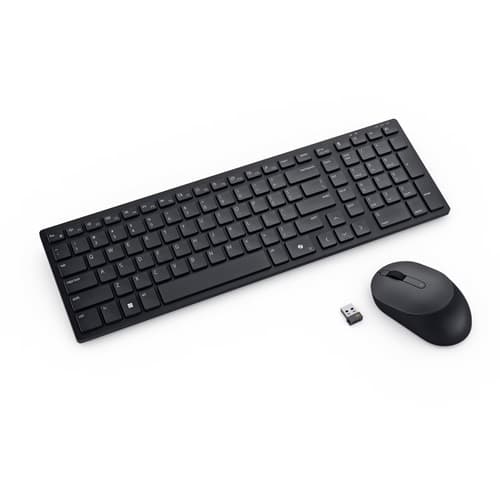 Dell Pro Compact Silent Keyboard and Mouse - KM555 - US International (QWERTY) "580-BBVV-05" — miniatură