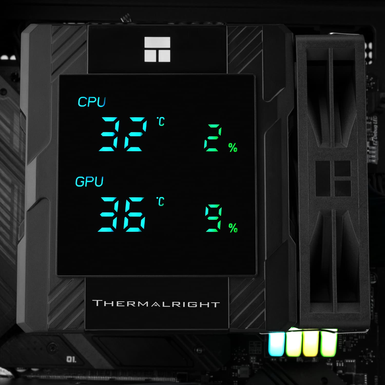 COOLER Thermalright "Peerless Assassin 120 Digital Black" skt. Intel si AMD, racire cu aer, vent. 2 x 120mm (TL-C12C-X28 V2), 1850 rpm, 6 heatpipes, inaltime 162mm,"Peerless Assassin 120 Digital Black" — miniatură