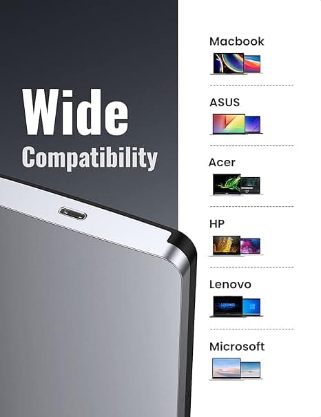 RACK extern Ugreen, "CM300" pt HDD si SSD SATA 2.5" conectare USB Type-C 3.1 max 6 Gbps, cablu inclus USB Type-C la USB Type-C, aluminiu, gri "70499" - 6957303874996 — miniatură