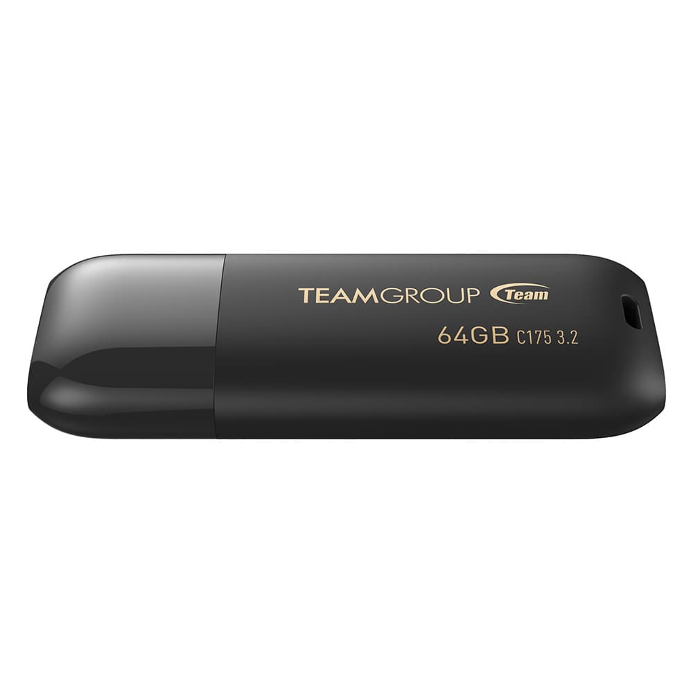 MEMORIE USB 3.2 TEAMGROUP C175, 64 GB, plastic, negru "TC175364GB01" — miniatură