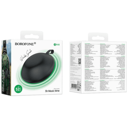 BOXA Borofone "BR48", bluetooth 5.4, 5 ore durata baterie, baterie 1200mAh, negru, "6941991121692" — miniatură
