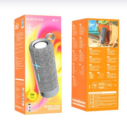BOXA Borofone "BR19", bluetooth 5.1, 2 ore durata baterie, baterie 1200mAh, gri, "6974443382006" — miniatură