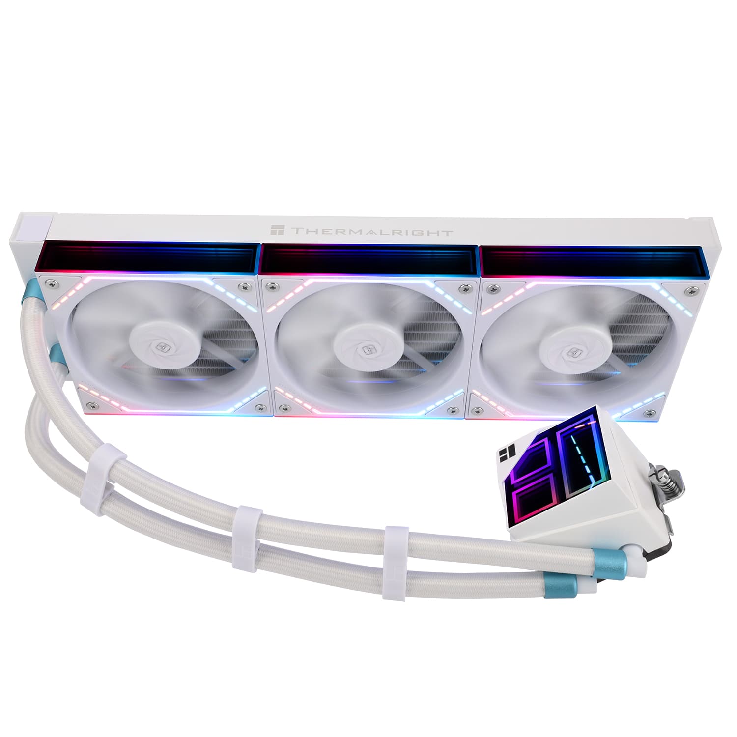 COOLER Thermalright "Frozen Infinity 360", skt. Intel si AMD, racire cu lichid, 3 x 120mm, 2000 RPM, ARGB adresabil, alb "Frozen Infinity 360 White" — miniatură