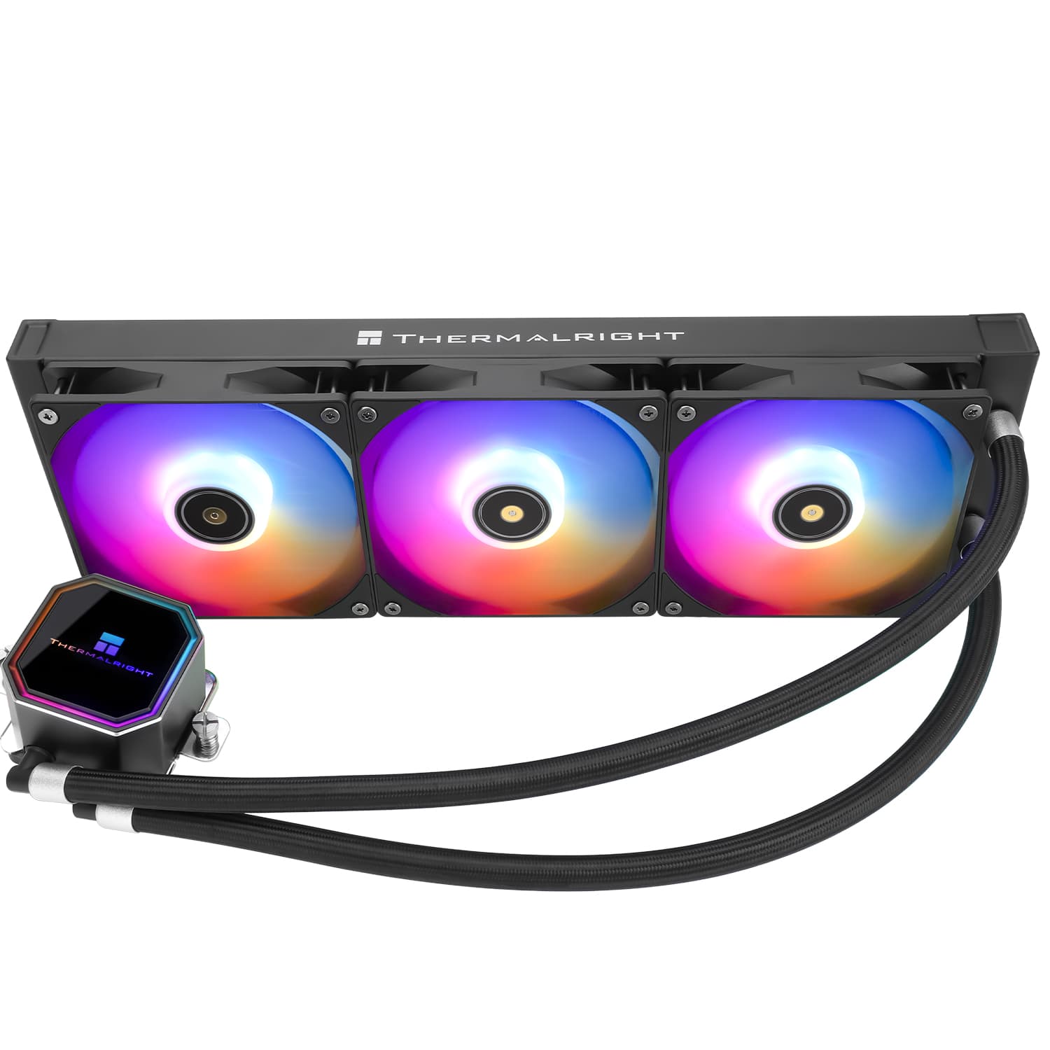 COOLER Thermalright "Frozen Prism 360 Argb", skt. Intel si AMD, racire cu lichid, 3 x 120mm, viteza rotatie pompa 3300 RPM, 1850 RPM, ARGB, negru "Frozen Prism 360 Black Argb"