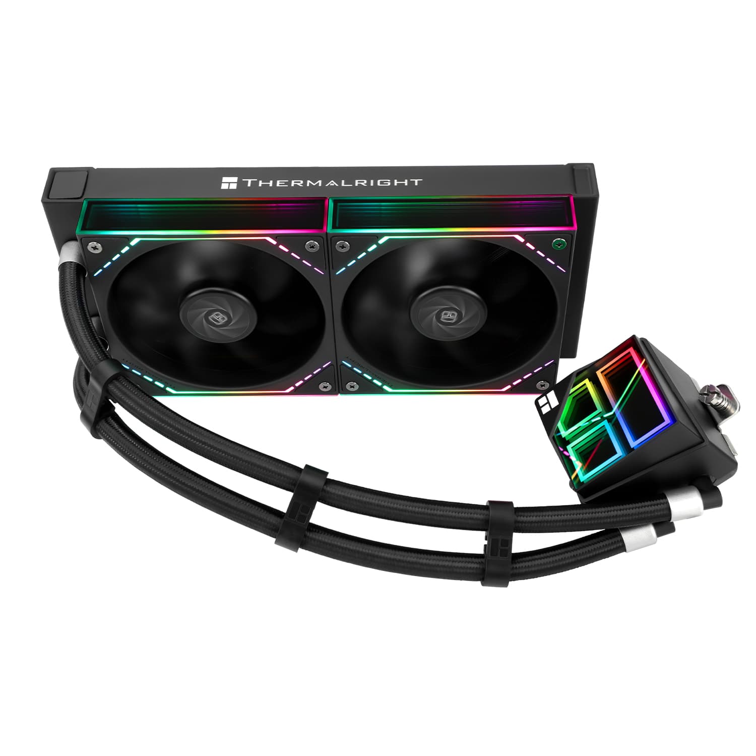 COOLER Thermalright "Frozen Infinity 240", skt. Intel si AMD, racire cu lichid, 2 x 120mm, 2000 RPM, ARGB adresabil, negru "Frozen Infinity 240 Black" — miniatură
