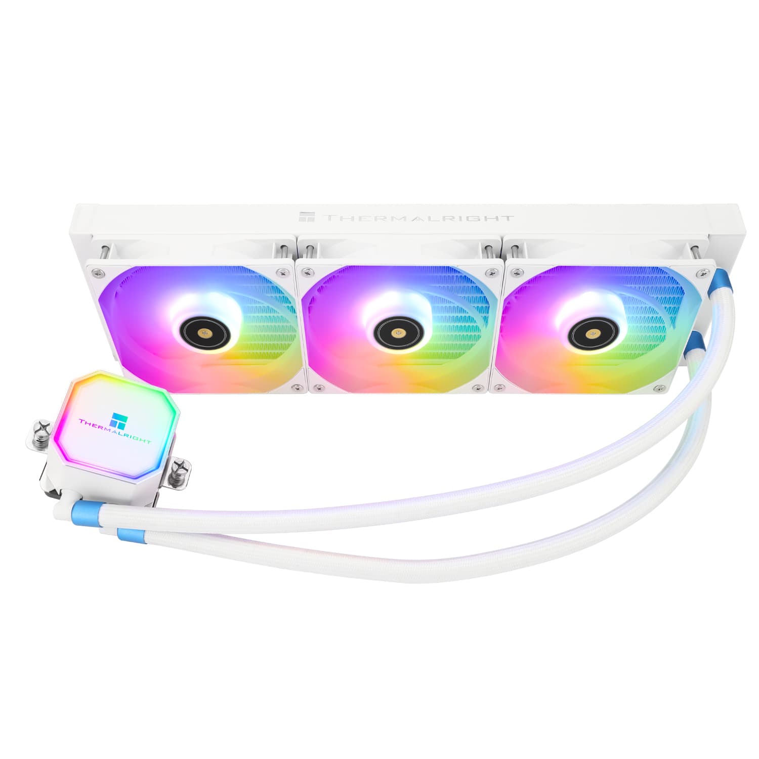 COOLER Thermalright "Frozen Prism 360 Argb", skt. Intel si AMD, racire cu lichid, 3 x 120mm, viteza rotatie pompa 3300 RPM, 1850 RPM, ARGB, alb "Frozen Prism 360 White Argb"