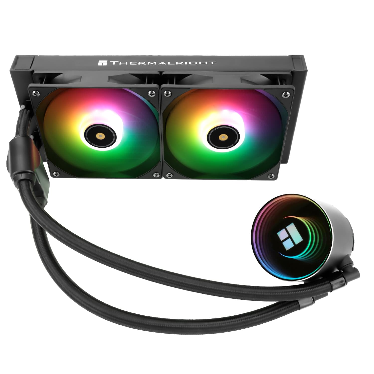 COOLER Thermalright "Frozen Notte 240 Argb V2", skt. Intel si AMD, racire cu lichid, 2 x 120mm, 2000 RPM, ARGB adresabil, negru "Frozen Notte 240 Black Argb V2" — miniatură