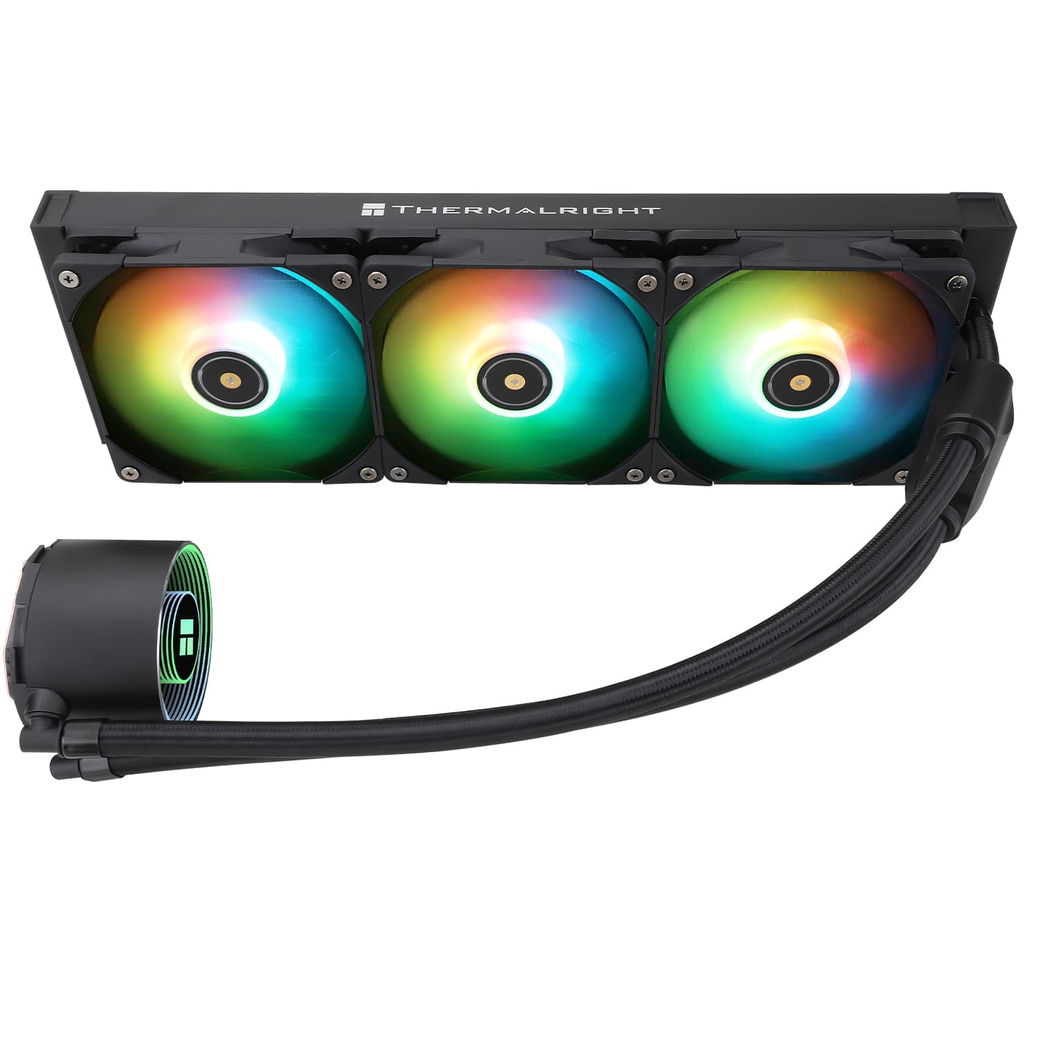 COOLER Thermalright "Frozen Magic 360 Digital Argb", skt. Intel si AMD, racire cu lichid, 3 x 120mm TL-M12Q, 2000 RPM, ARGB adresabil, alb "Frozen Magic 360 Digital Argb White V2" — miniatură