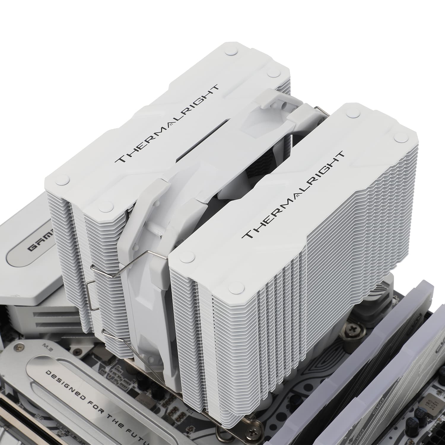 COOLER Thermalright "Peerless Assassin 120 MINI White" skt. Intel si AMD, racire cu aer, vent. 2 x 120mm, 1500 rpm, 6 heatpipes, inaltime 135mm,"Peerless Assassin 120 MINI White" — miniatură