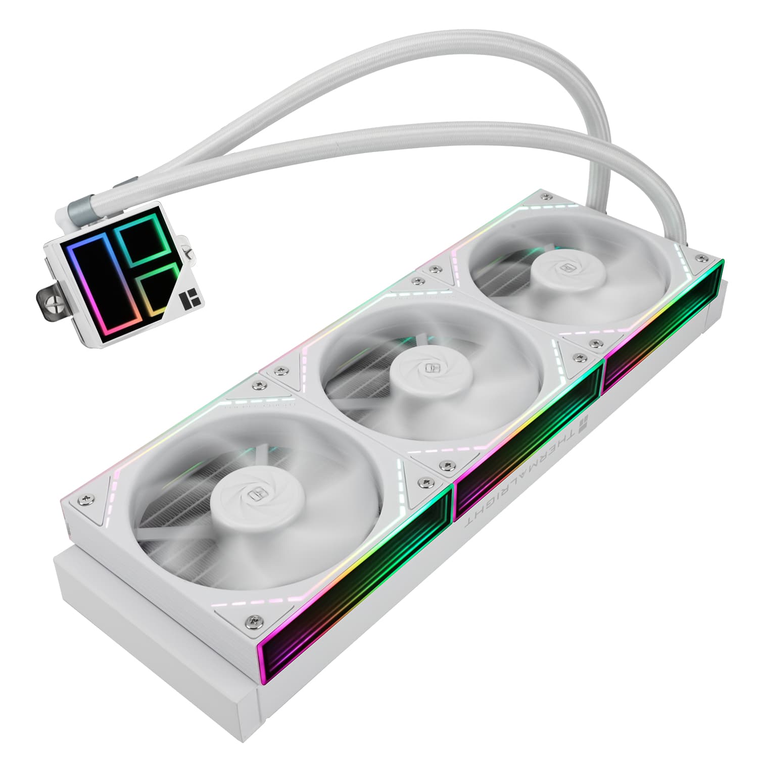 COOLER Thermalright "Frozen Infinity 360", skt. Intel si AMD, racire cu lichid, 3 x 120mm, 2000 RPM, ARGB adresabil, alb "Frozen Infinity 360 White" — miniatură