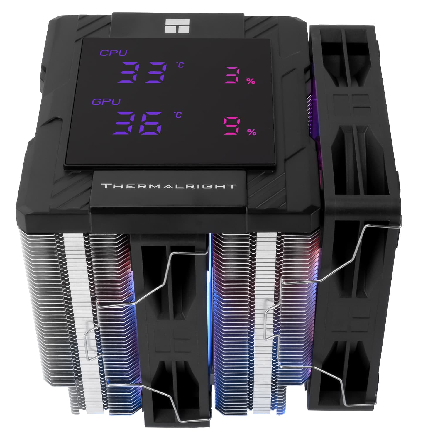 COOLER Thermalright "Peerless Assassin 120 Digital BlackArgb" skt. Intel si AMD, racire cu aer, vent. 2 x 120mm (TL-C12C-X28-S V2), 1850 rpm, 6 heatpipes, inaltime 162mm, ARGB,"Peerless Assassin 120 Digital BlackArgb" — miniatură