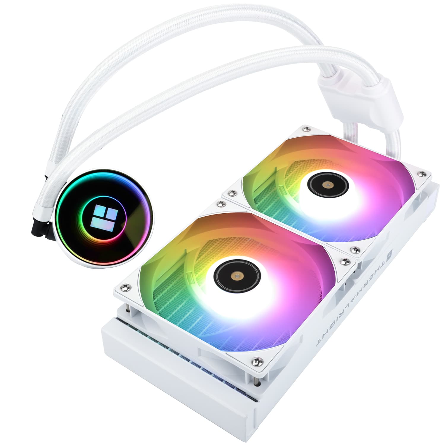 COOLER Thermalright "Frozen Notte 240 Argb V2", skt. Intel si AMD, racire cu lichid, 2 x 120mm, 2000 RPM, ARGB adresabil, alb "Frozen Notte 240 White Argb V2" — miniatură