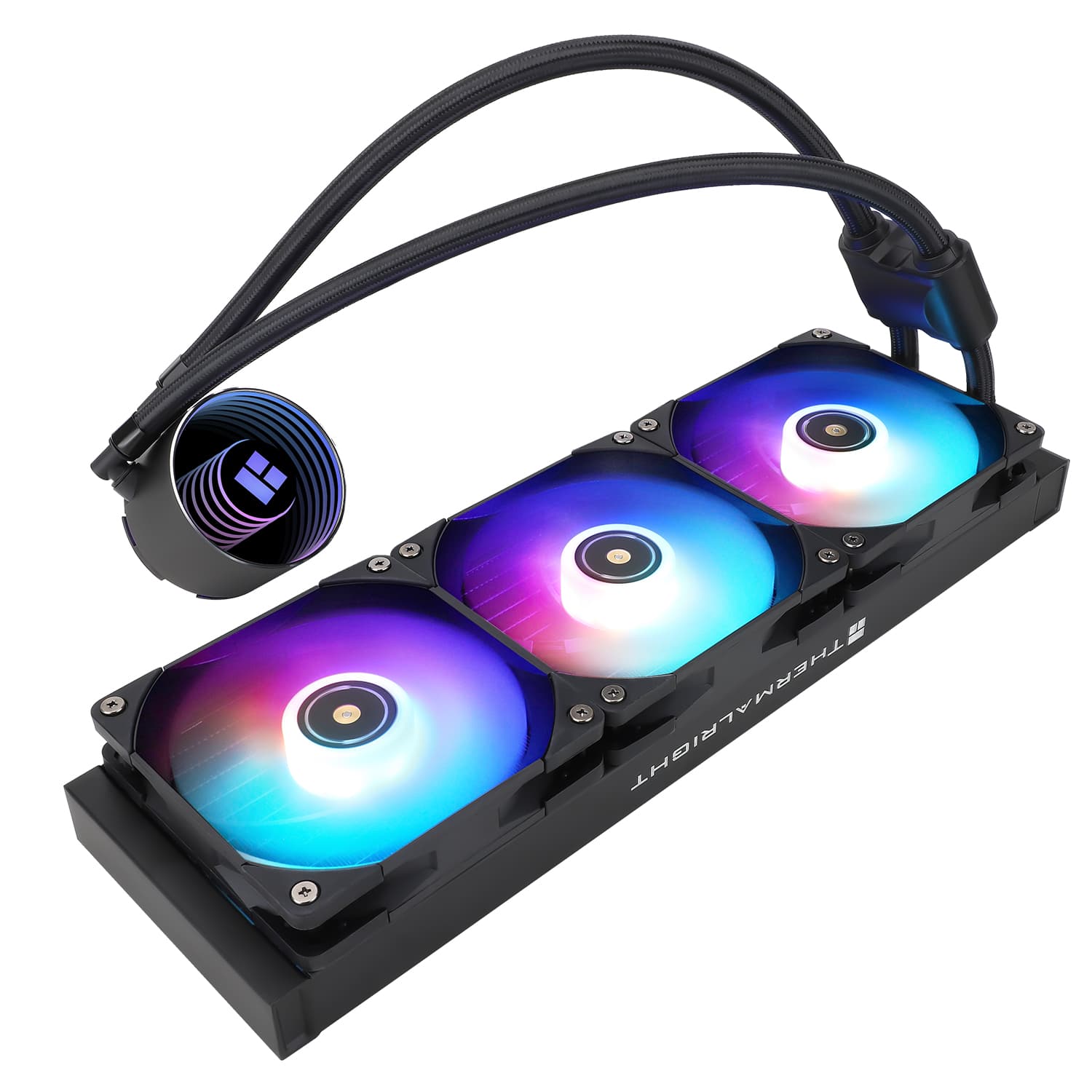 COOLER Thermalright "Frozen Magic 360 Digital Argb", skt. Intel si AMD, racire cu lichid, 3 x 120mm TL-M12Q, 2000 RPM, ARGB adresabil, alb "Frozen Magic 360 Digital Argb White V2" — miniatură