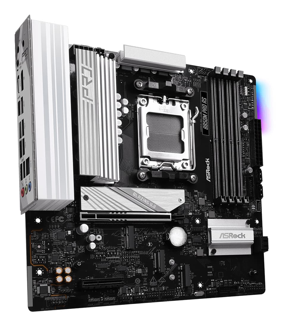 Placa de baza B850M Pro RS, AMD B850, Socket AM5, mATX "90-MXBR6-A0UAYZ" — miniatură