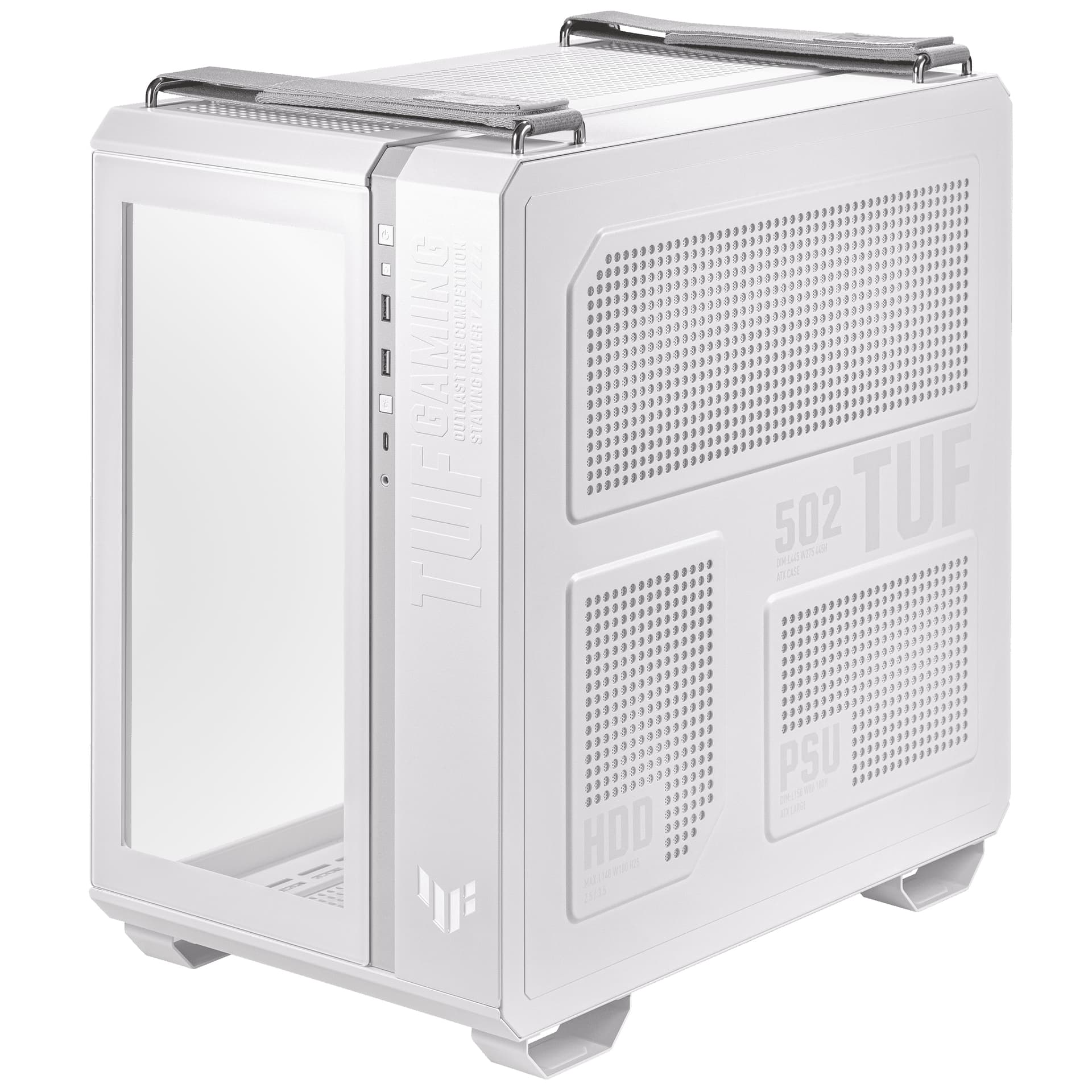 Carcasa ASUS TUF Gaming GT502 Midi Tower Fara sursa Alb "90DC0093-B09000" — miniatură