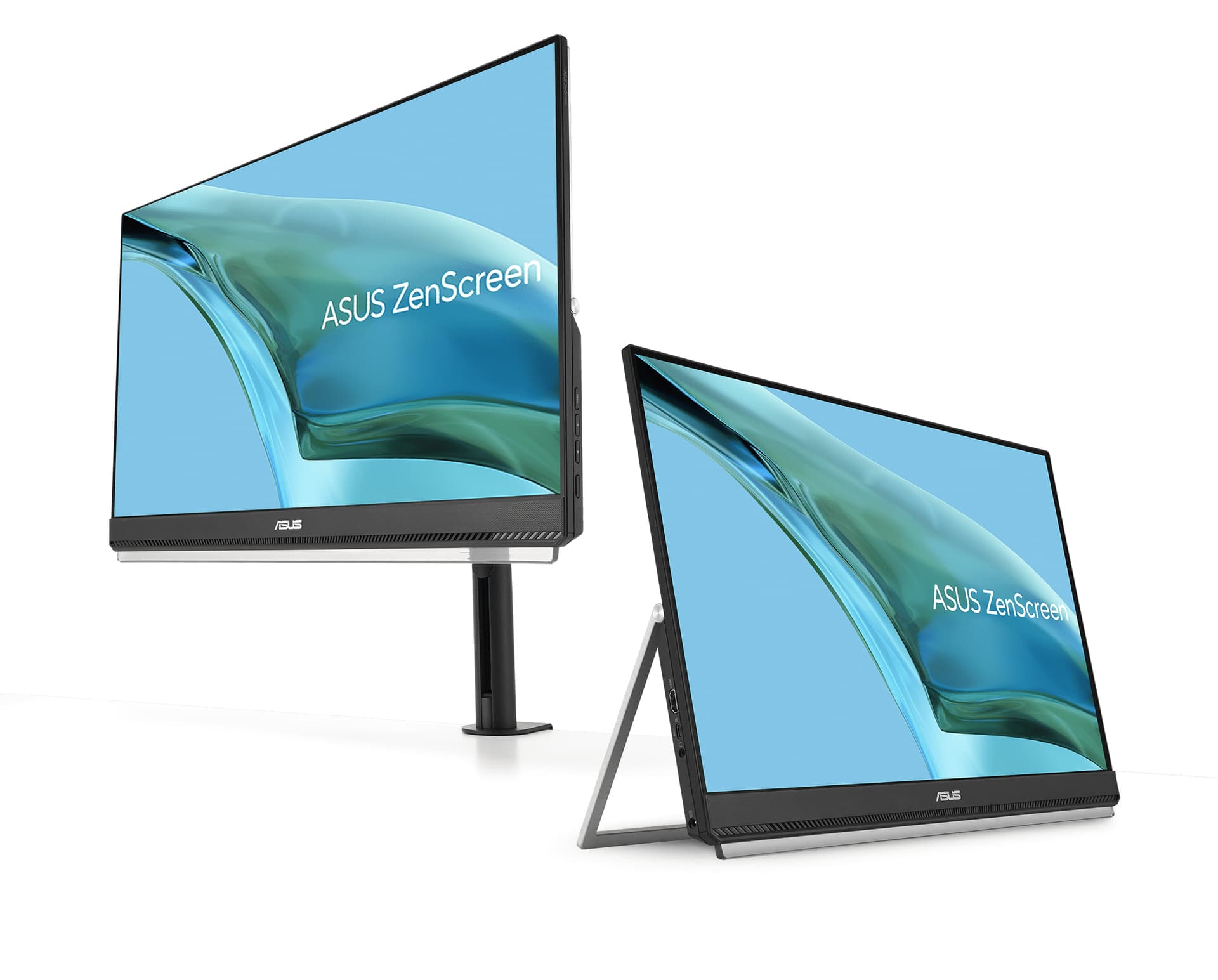 Monitor LED Portabil ZenScreen MB249C, 23.8inch, 1920x1080, 5ms GTG, Black "90LM0865-B01170" — miniatură