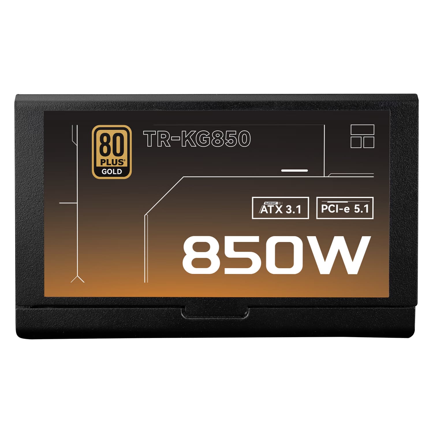 SURSA Thermalright "TR-KG850", 850W, certificare 80 Plus Gold, modular, LLC, DC to DC, fan 120mm, negru, "TR-KG850" — miniatură