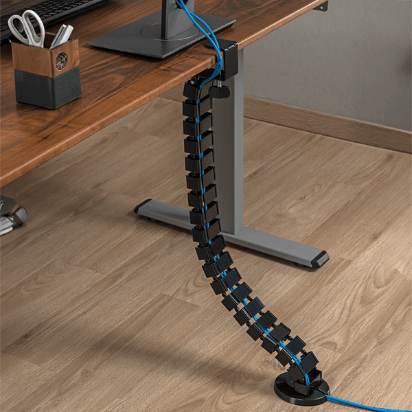 CANAL flexibil LOGILINK, pt. cabluri, flexibil, prindere prin clema, 1347x129mm, ABS, negru, "KAB0092" — miniatură