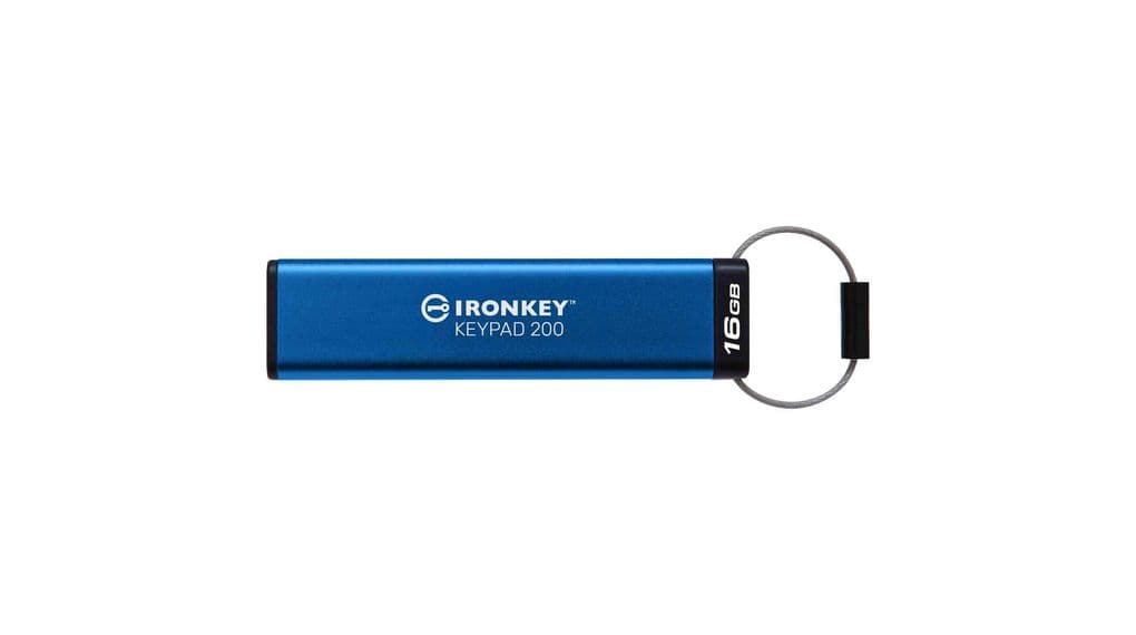 16GB Kingston Ironkey Keypad 200C USB Fl "IKKP200C/16GB"